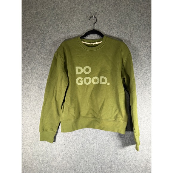 Cotopaxi Do Good. Olive Green Pullover Womens S Sweatshirt Organic Cotton Blend - Picture 1 of 7